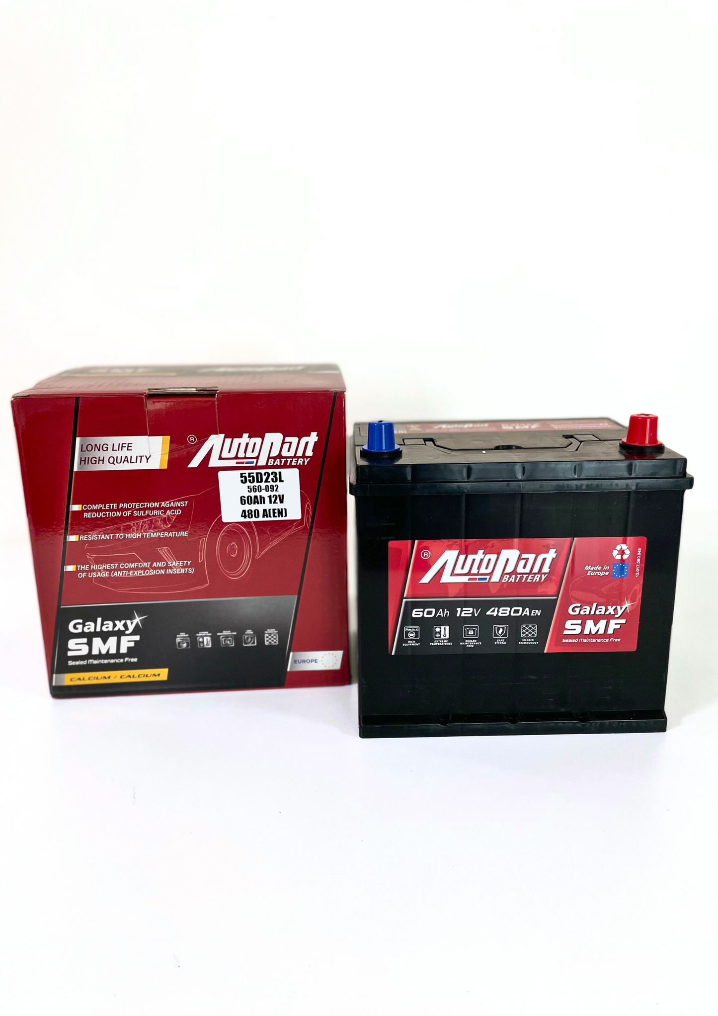 GALAXY SMF BATTERY 60Ah (55D23L)